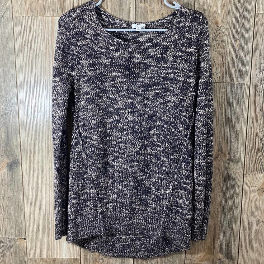 Abound brown toned marled knit sweater